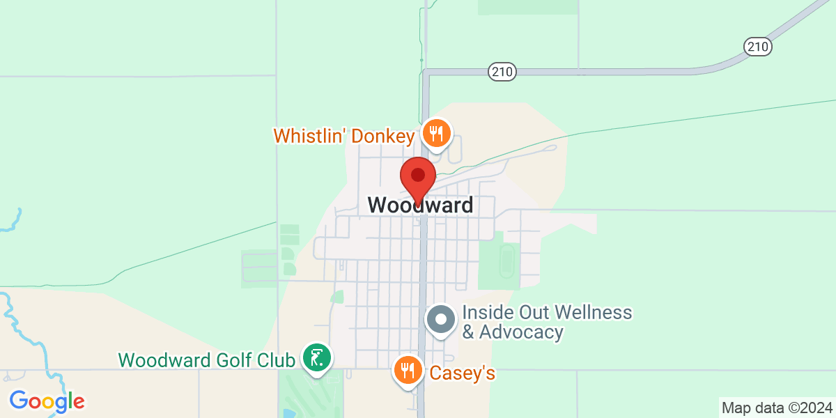 Map of Woodward Public Library